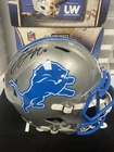 Jared Goff Fanatics Under Wraps Autographed Full Size Replica Helmet DET Lions