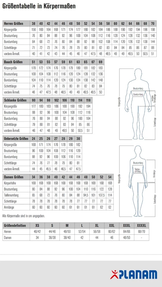 PLANAM Piratenhose PLALINE 3/4 Hose Arbeitshose Shorts Bermuda kurze Hose - Bild 2 von 2