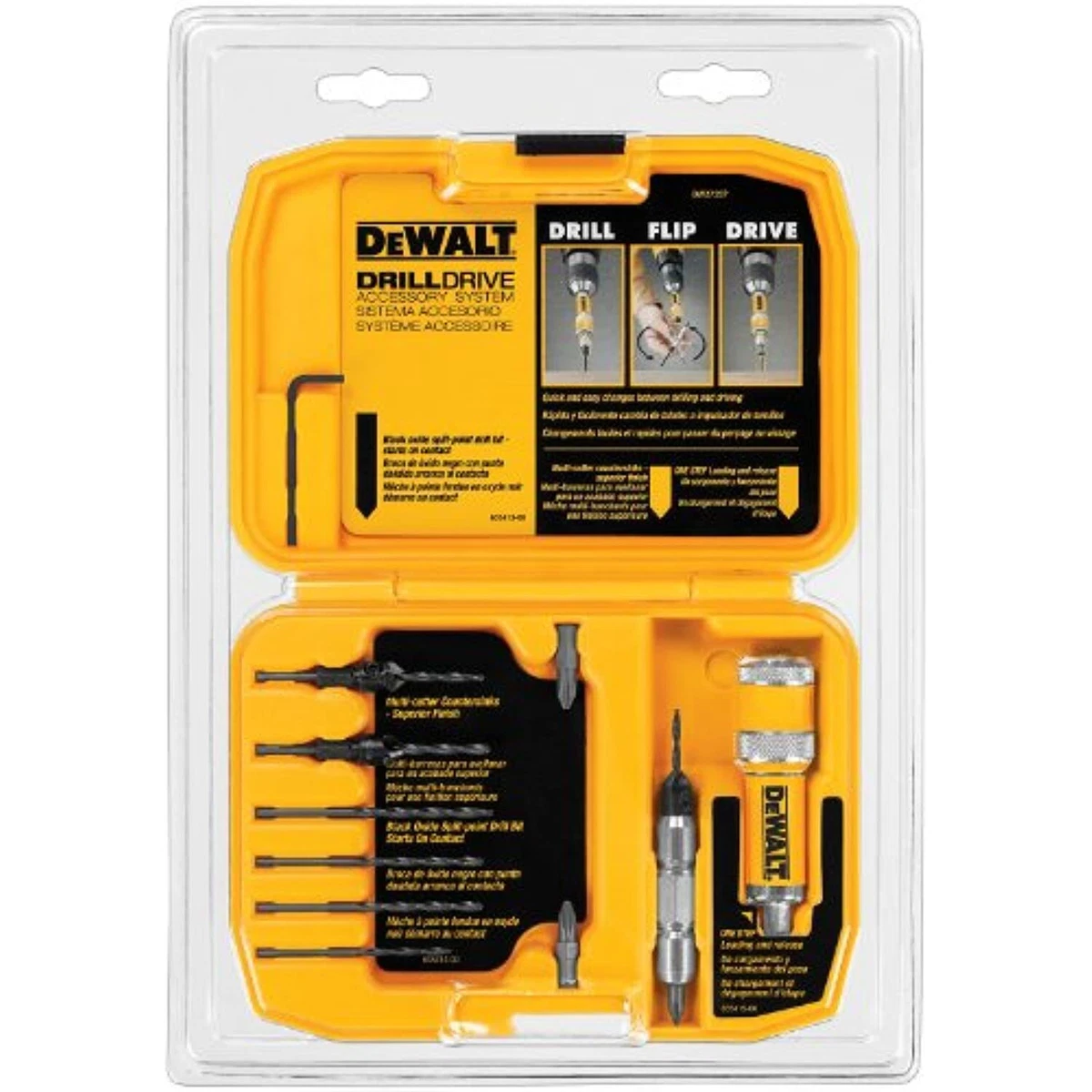 DEWALT Screwdriver Bit Set Drill Bit Set Flip Drive 12 Piece