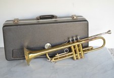 Vintage BUNDY Trumpet with Case. Designed by Vincent Bach. Olds 7C Mouthpiece