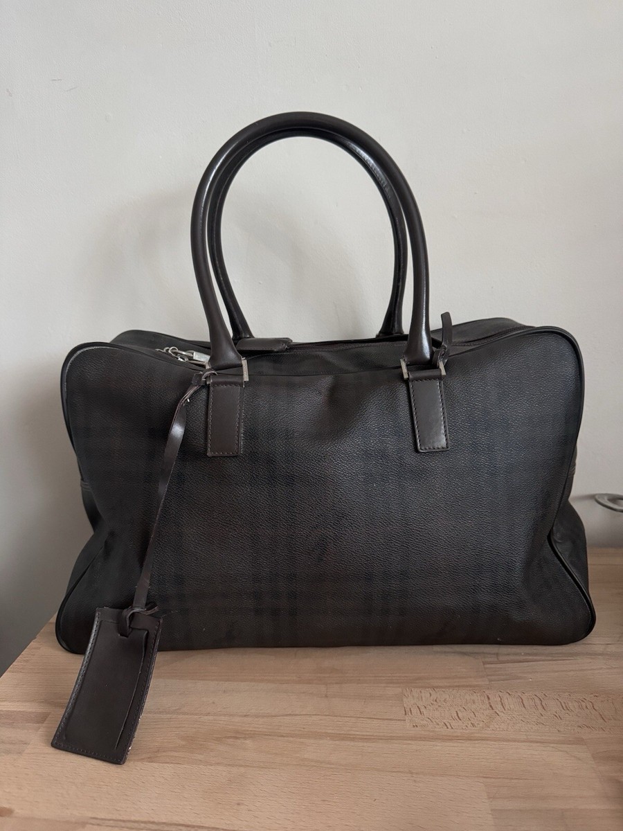 Mens Burberry Travel Weekend Bag Authentic Great Item Good