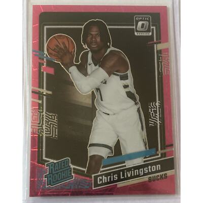 2023-24 Donruss Optic Chris Livingston Pink Velocity Rated Rookie SP 1/79 #222