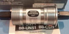 Shimano BB-UN51 Sealed Cartridge Square Taper NEW Bottom Bracket-68x127.5MM-Mint