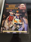 SOCK MONKEYS BOY & GIRL 23" STUFF ANIMALS LEISRE ARTS CROCHET PATTERN BOOK — photo 1