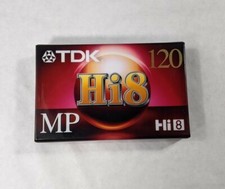 New Sealed Blank TDK Hi8 MP 120 Camcorder Video Cassette Tape