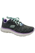 Skechers Flex Appeal Washable Lace-Up Sneaker Modern Times Gray