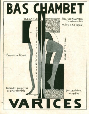 Alte Reklame Strümpfe Chambet 1928 aus Zeitschrift