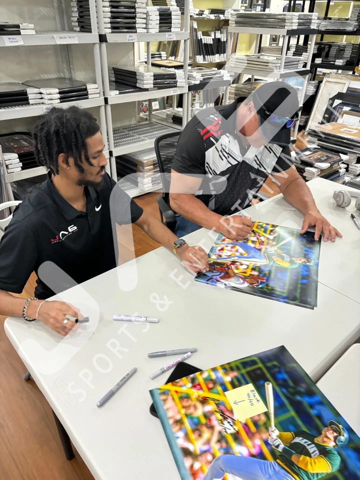 Jose Canseco autographed signed 16x20 photo MLB Oakland Athletics JSA COA - Image 2 of 2