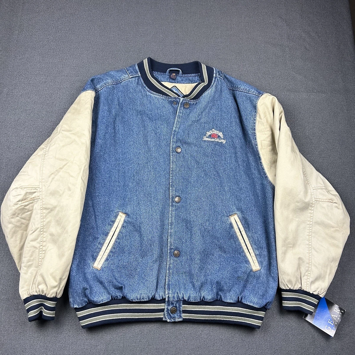 Vintage Jack Daniels Jacket Mens 2XL Varsity Type Jean Heavy Fully Quilted  | eBay