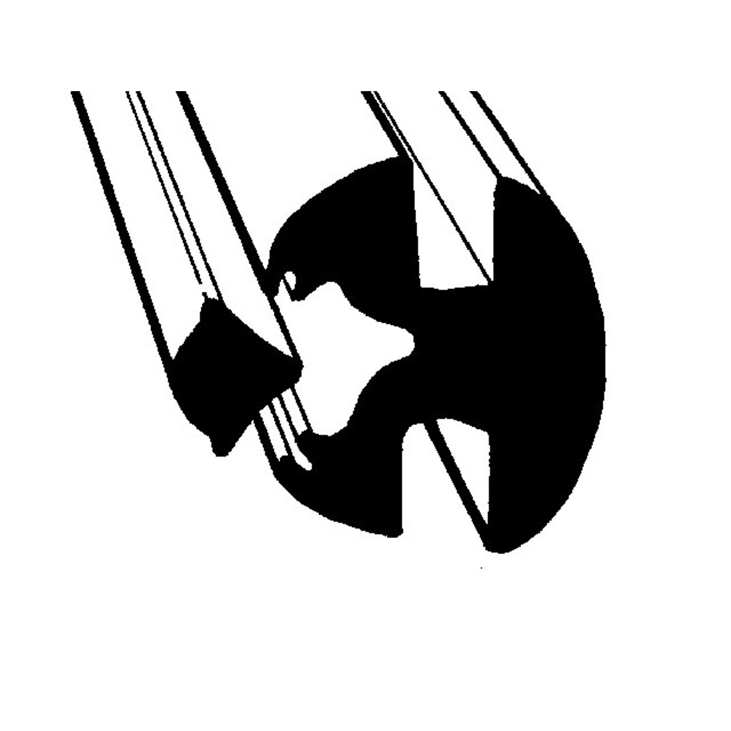 Windshield Seal with Lockstrip, chrome; LP 100-D