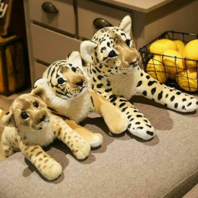 Leopard Löwe Tiger Plüschtiere Süße Puppen Stofftier Kissen Kinder Geschenk Toys