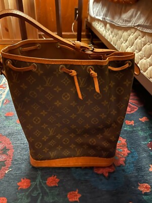 Louis Vuitton Noé Shoulder Bag Brown Canvas Australia