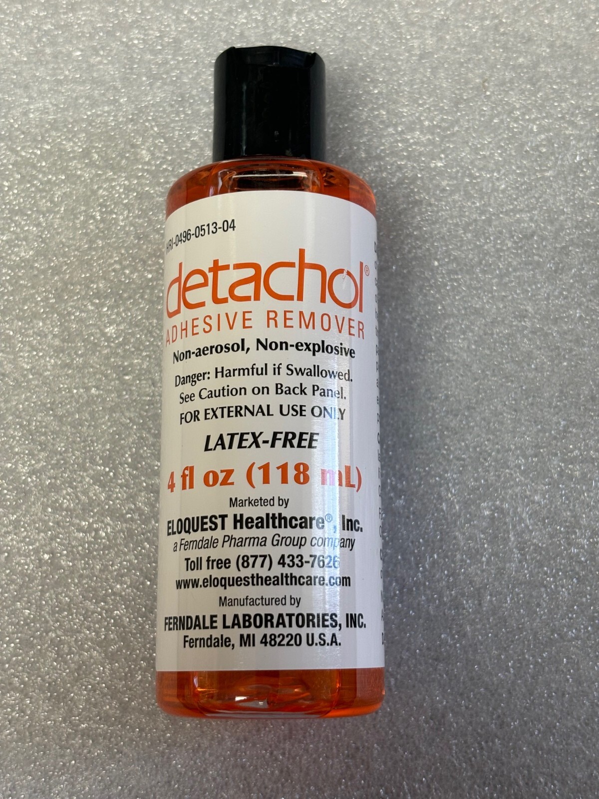 Detachol Adhesive Remover with Dispenser Cap ‎#0513-04