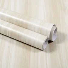 PVC Waterproof Self Adhesive Wallpaper Roll Vinyl Decorative Wood Grain Stickers