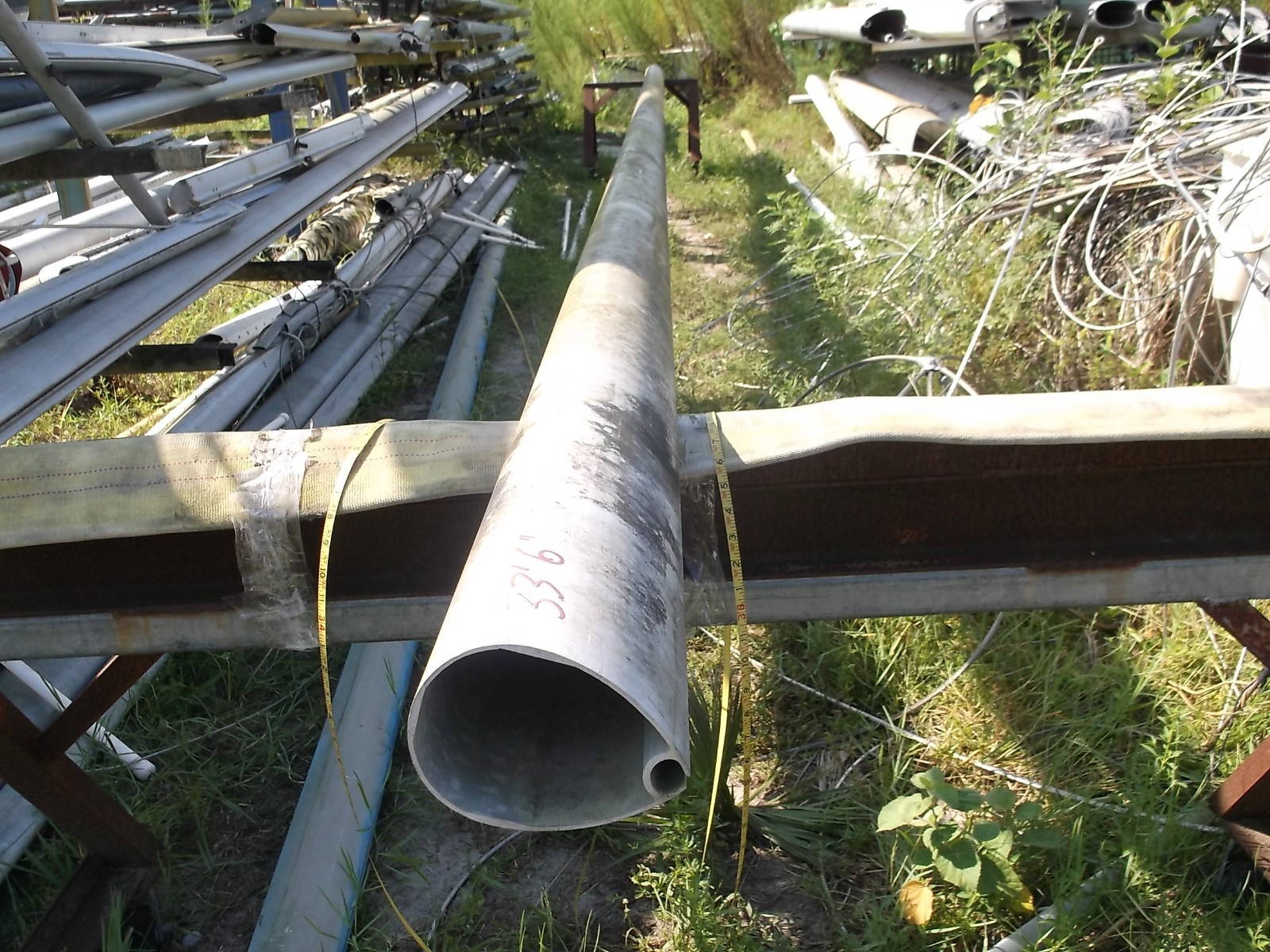 33 feet 6 inch Aluminum Sailboat Mast Extrusion (5.5" x 4.0") eBay