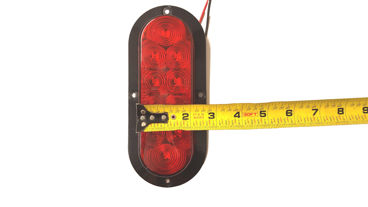 Optronics LED 6 Oval Stop/Turn/Tail Light with Grommet and Plug