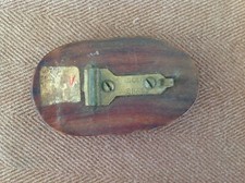 Wooden Belt Buckle with Brass Back