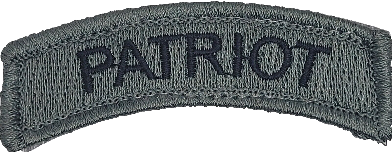 PATRIOT Arc Rocker Tab ACU DARK GREY  Tactical Hook Embroidered Patch