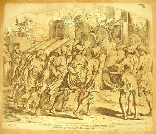 La prise de Jéricho Josue C VI La Bible Nicolas Chaperon 1649 a Raphaël religion