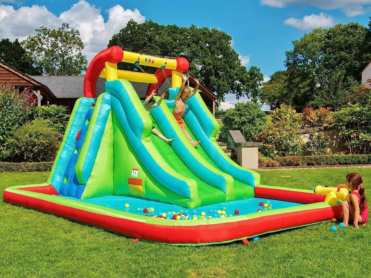 BeBoP Neptune Towers Inflatable Water Slide Bouncy Castle RRP 547