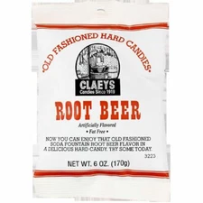Claey's Root Beer Old Fashioned Hard Candy  (1) TO (12)  BAGS - FREE SHIPPING