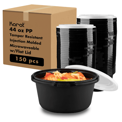 Karat 44oz PP Tamper Resistant Injection Molded Microwaveable Food