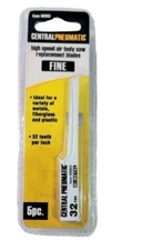 5 FINE Bi-Metal Central Pneumatic High Speed Air Body Saw Replacement Blades 