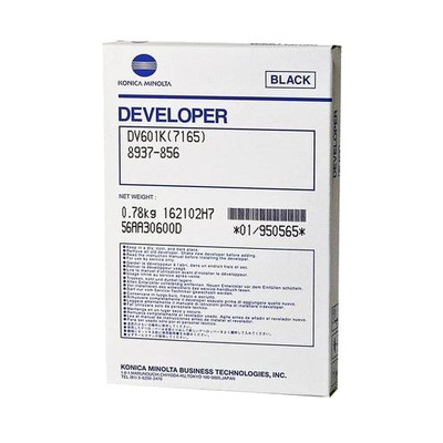 Konica Minolta 7255 Black DEVELOPER (250,000 Yield), 1-780 GR BAG (12 CTN/MC)
