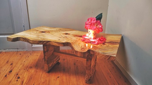 Unique Designer Pine Coffee Table - Picture 2 of 3
