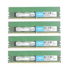 Crucial 32GB (4X 8GB) DDR4 2666MHz PC4-21300 ECC Registered Server RDIMM Memory