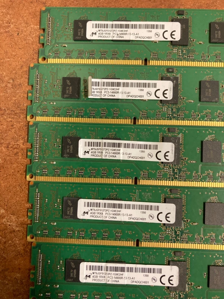 Micron 4GB PC3-14900R-13-13-A1  Memory - MT9JSF51272PZ-1G9E2HF - Image 4 of 4