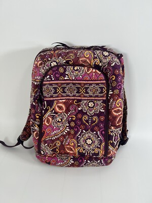 Vera Bradley Small BACKPACK Book Bag Purple/ Pink Shoulder