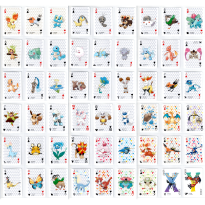 POKEMON POKER XY 2013 Playing Cards Set 54/54 Charizard Blastoise