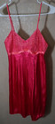Apt 9 M polyester pink lace triangle top chemise with spaghetti straps — photo 1