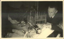 Science Classroom Chemistry Glassware Students Experiment c1920s RPPC