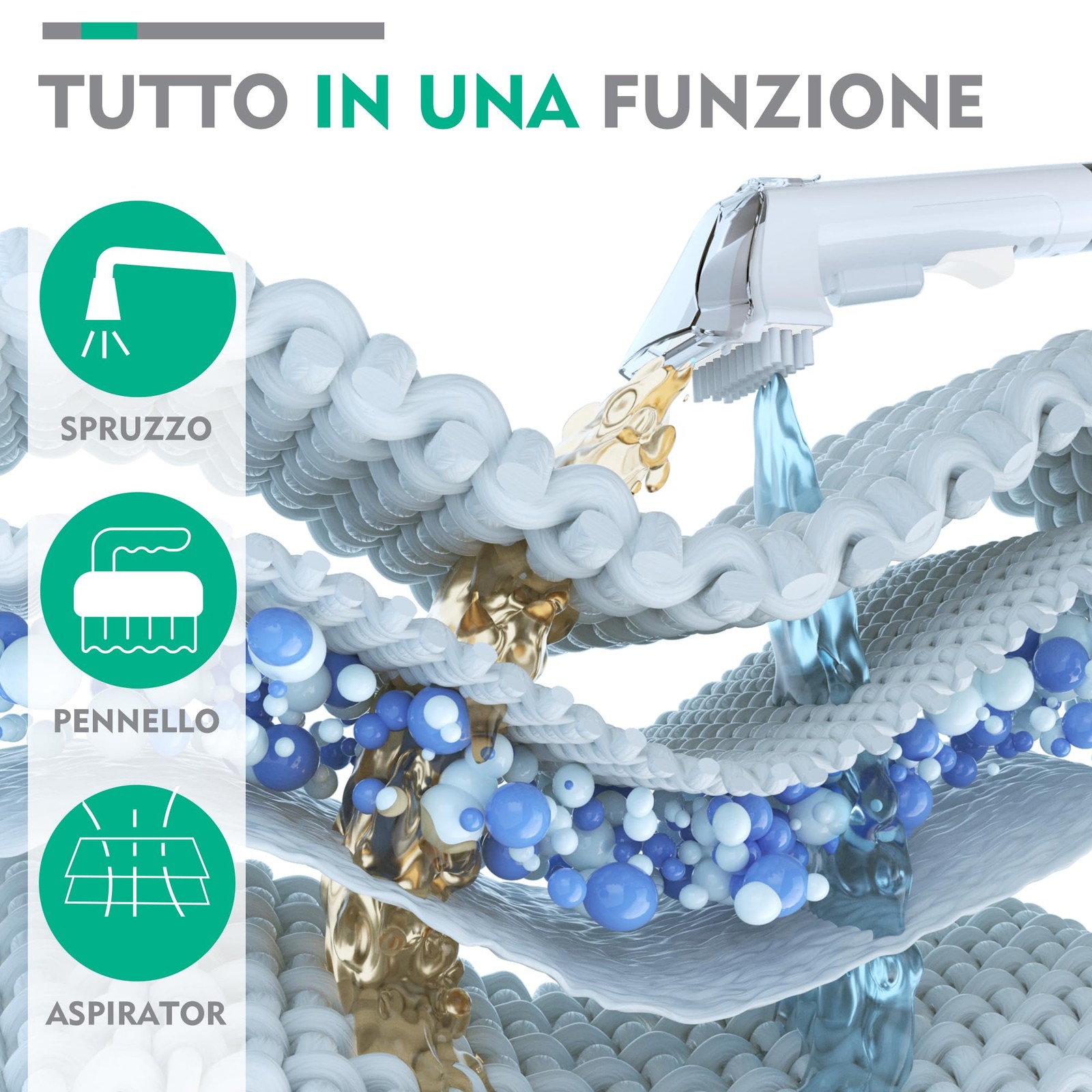 FOLLETTO LAVATAPPETO LAVA MOQUETTE NUOVA ORIGINALE GRATIS PORTATILE 400W DIVANO foto 2