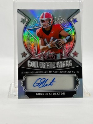 2025 Leaf Metal Collegiate Stars Refractor GUNNER STOCKTON (AUTO #'d 4/ 15)