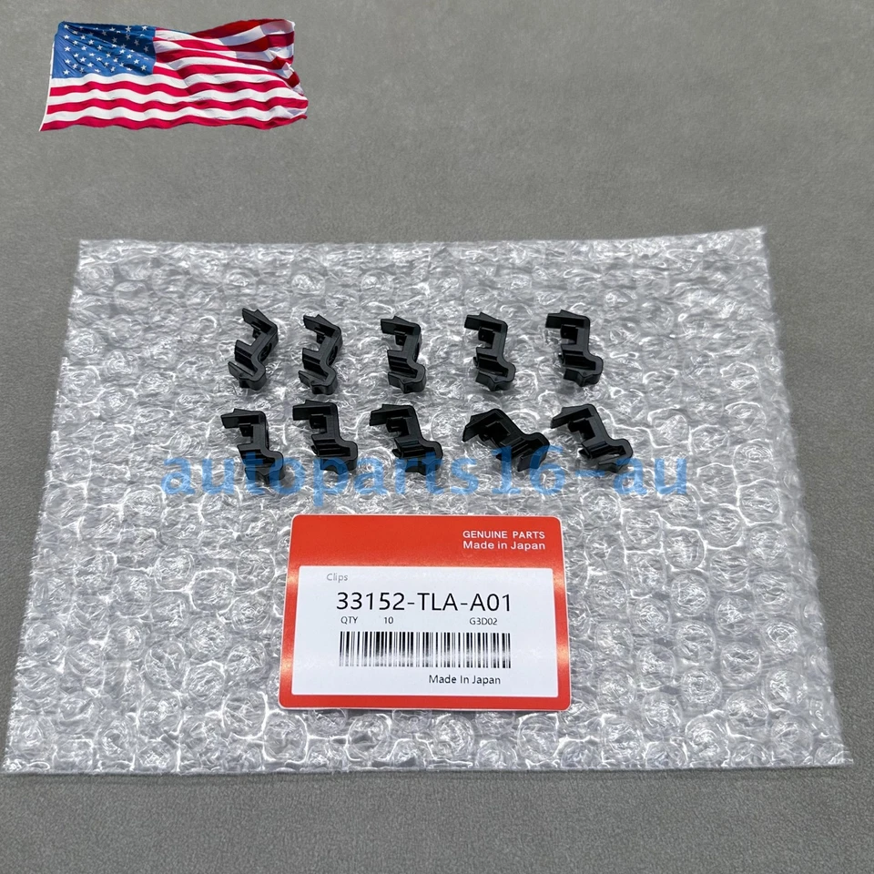 New Qty10 Headlamp Molding Clips FITS Honda CR-V CRV 33152-TLA-A01 2017-2020 Foto 3 de 4