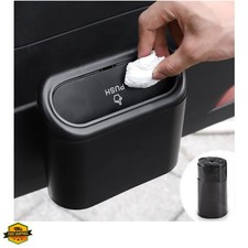 Car Trash Can with Lid, Mini Auto Dustbin Garbage Organizer with 30 Pcs Plast...