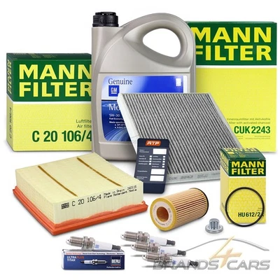 MANN-FILTER MANN INSPEKTIONSPAKET FÜR OPEL CORSA E X15 1.2 1.4 1.6 +Turbo BJ BJ AB 2014