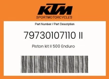 KTM Genuine Piston Kit Ii 500 Enduro - 79730107110 Ii