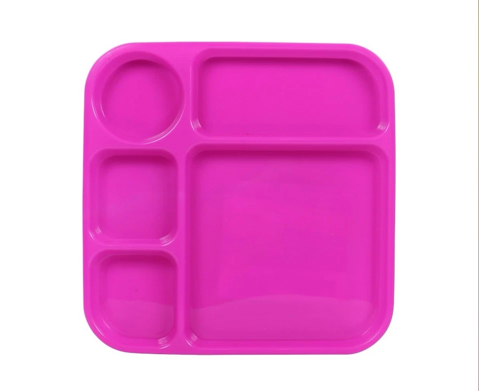 Set 4- Lunch Trays, 10x10in Kids Plate Dinner- Cooking Concepts - Image 4 of 4