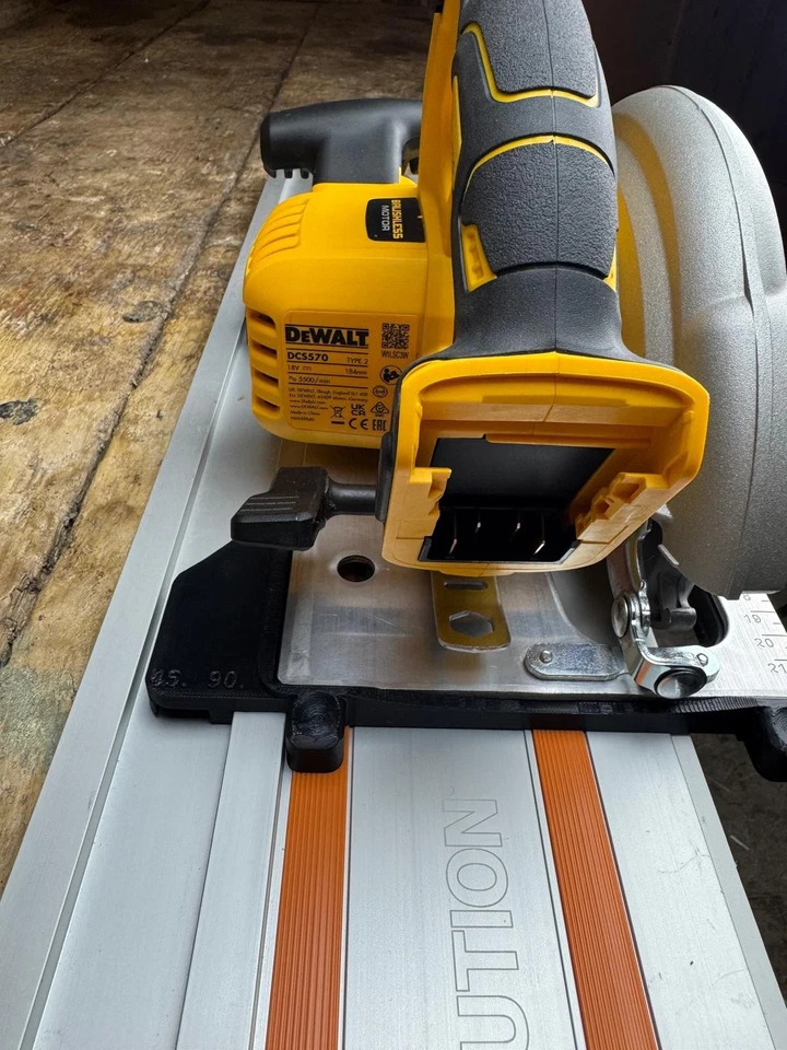 TOOLAX Base for Dewalt DCS570 DWE575 DCS575 DCS578 DCS573 - Evolution guide rail - Image 2 of 4