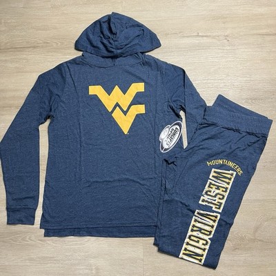 West Virginia Mountaineers Concept Sports Pajama Set Womens Size Medium NWT