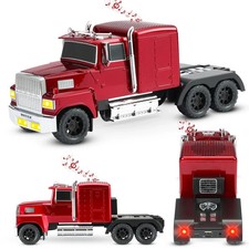 Red Rechargeable Truck Bluetooth Portable Speaker LED Light USB/AUX/FM WS-570