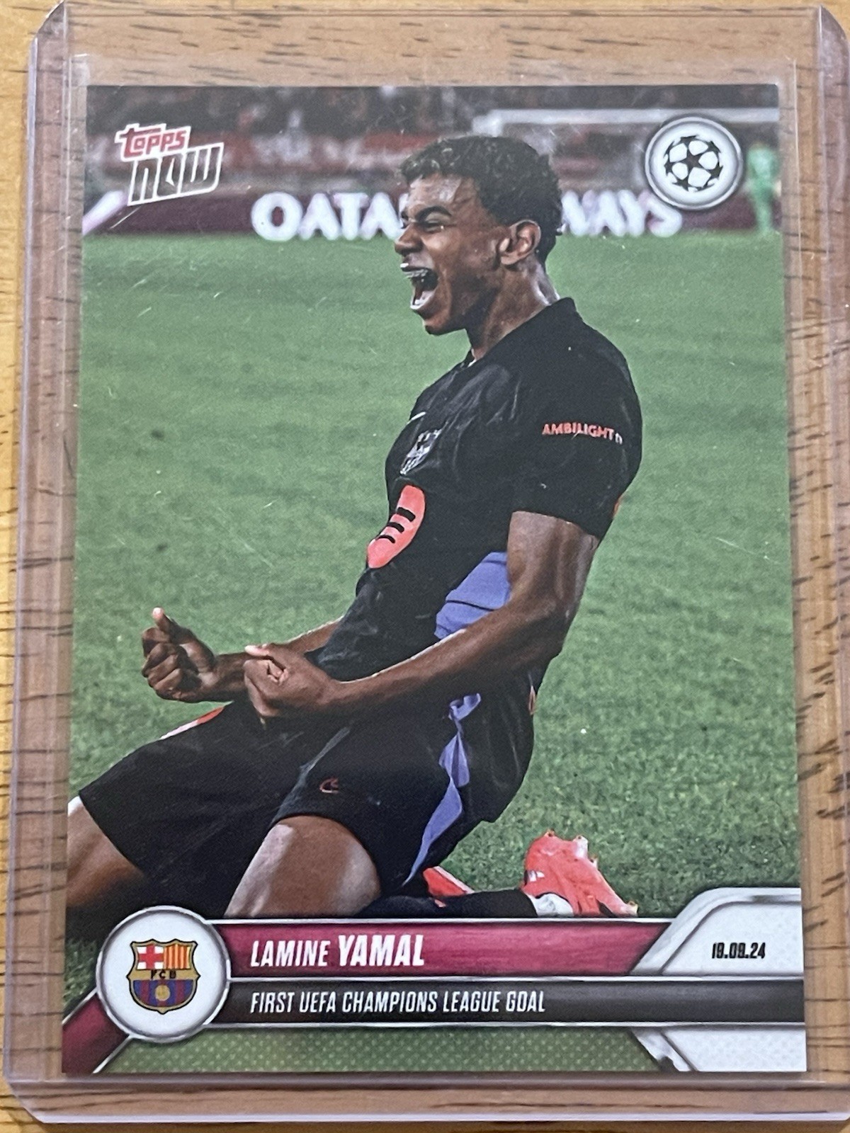 Lamine Yamal 2024 Topps Now UEFA Champions League #017 First UEFA Champions Goal view 1