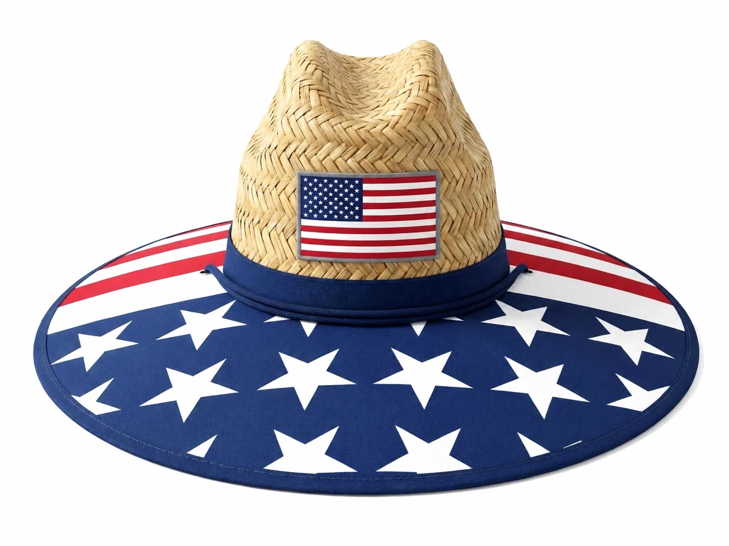 Men’s Wide Brim Straw Lifeguard Beach Hat, Various Patterns, 16.5" Brim, Outdoor
Opens in a new wind