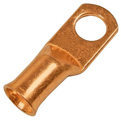 Pico 4138KT 6 AWG Solid Copper Closed End Tubular 5/16'' Ring Solder or Crimp 2/p