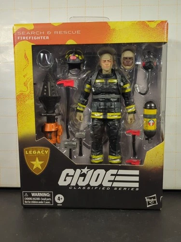 G.I. Joe Classified Series Search And Rescue Firefighter 6 Inch Action Figure.