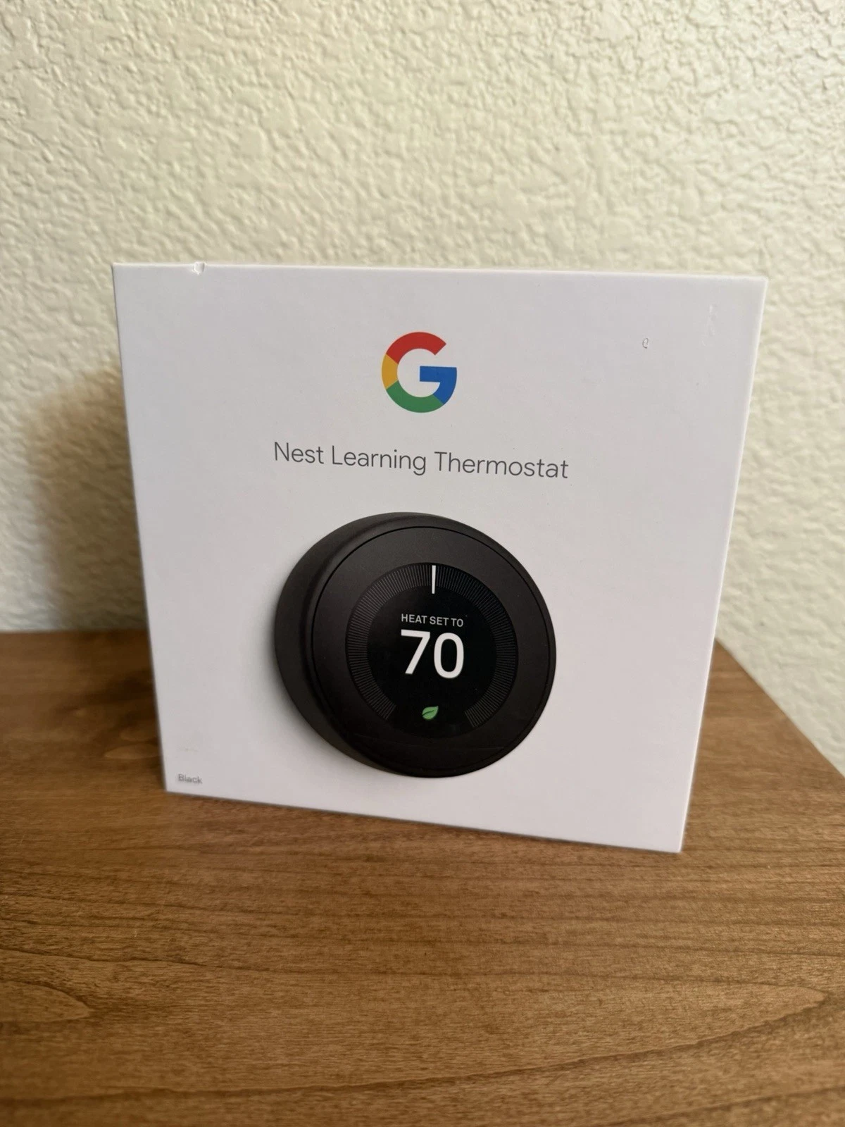 Google Nest 3rd Gen Learning Thermostat T3018US Mirror Black